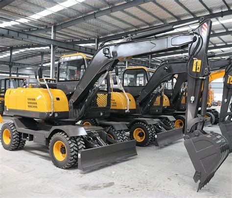 compact wheeled excavators|rubber tired excavators for sale.